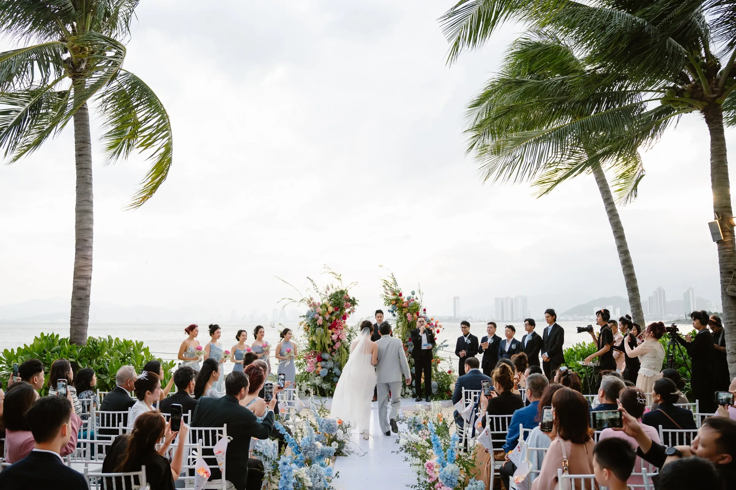 Sunset Beach Wedding at BOMA Resort, Nha Trang | Adrian & Thanh