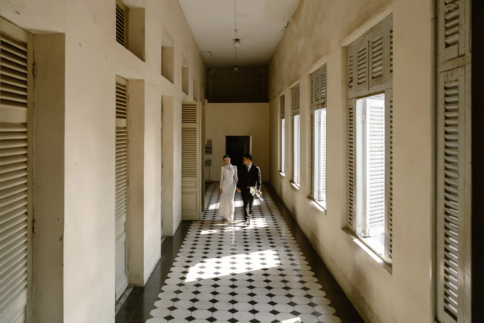 A Pre-Wedding at the Ho Chi Minh City Museum | Hiếu & Phát
