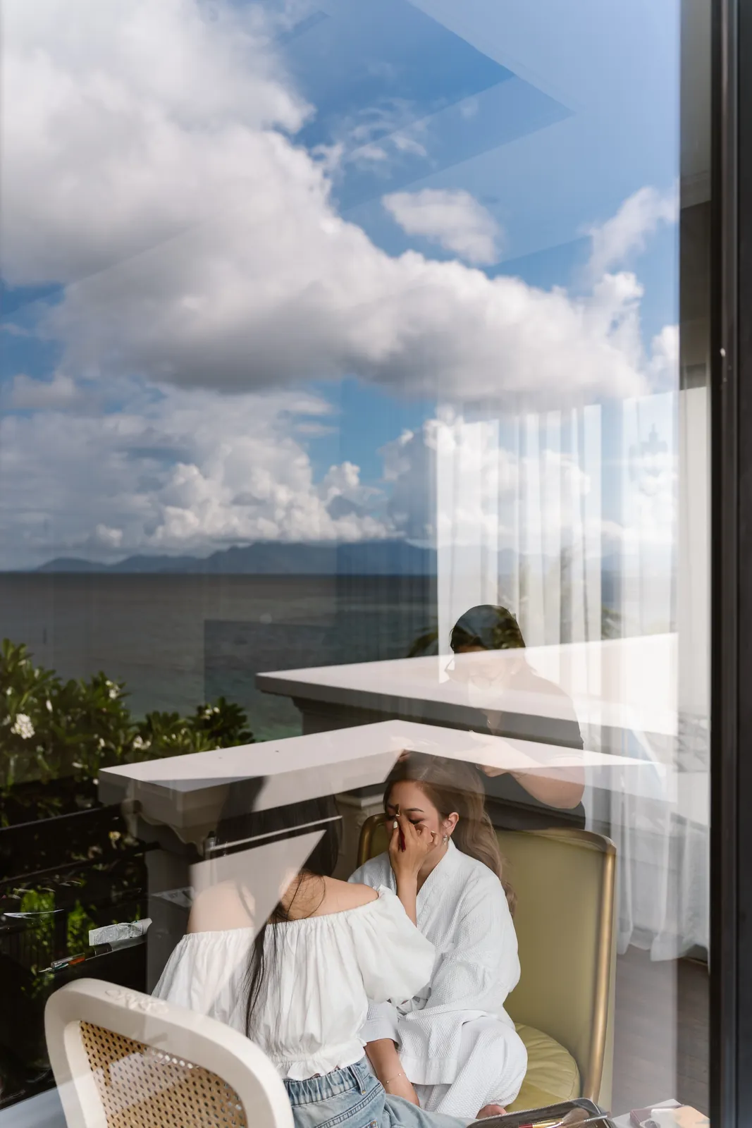 A morning in a villa above Nha Trang bay, Vinpearl Resort.